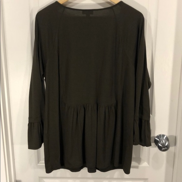 J Jill green, embroidered, long sleeved tunic - Picture 2 of 6